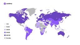 Percentuale di adulti con un conto bancario – The Global Findex Database 2021