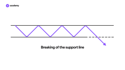 Breaking of the support line